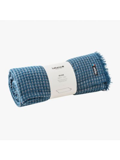 Plaid Nido d'Ape Acrilico SELENE Blu - Lafuma