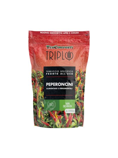Terriccio BIO per Peperoncino in formato pocket da 1,5 Lt - TerComposti