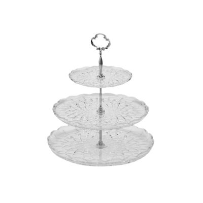 Alzatina 3 livelli in Vetro d30xh35 cm