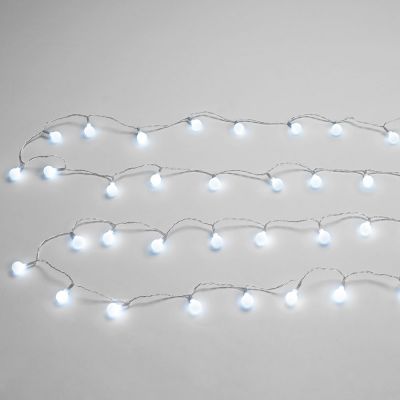 Catena Sfere piccole luminose 40 luci LED Bianco Freddo - Maurer
