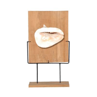 Conchiglia su stand in legno mis. media