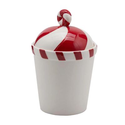 Contenitore rotondo in ceramica Candy d13xh19 cm