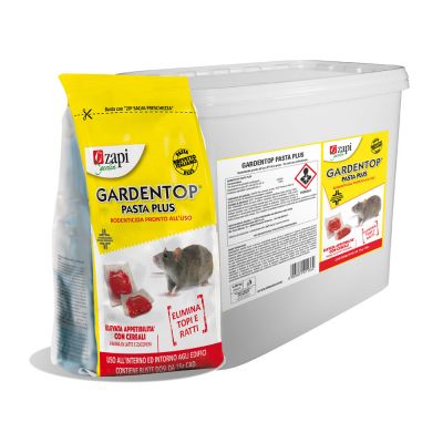 Rodenticida pronto all’uso GARDENTOP PASTA PLUS da 5 KG