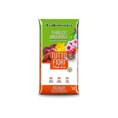Terriccio universale pronto all'uso TUTTO FIORI 10 Lt. - Tercomposti