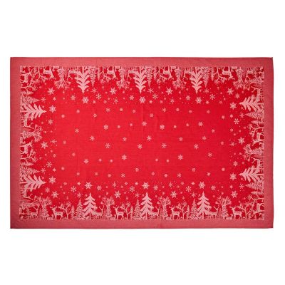 Tovaglia di natale Rossa con stampa 150x320 cm