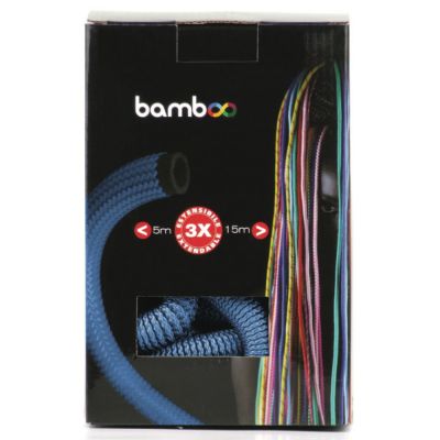 Tubo estensibile per irrigazione comprensivo di pistola 5-15mt Col. Blu - Bamboo