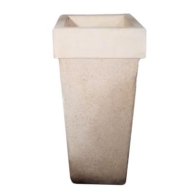 Vaso quadrato in cemento 45x45xH92